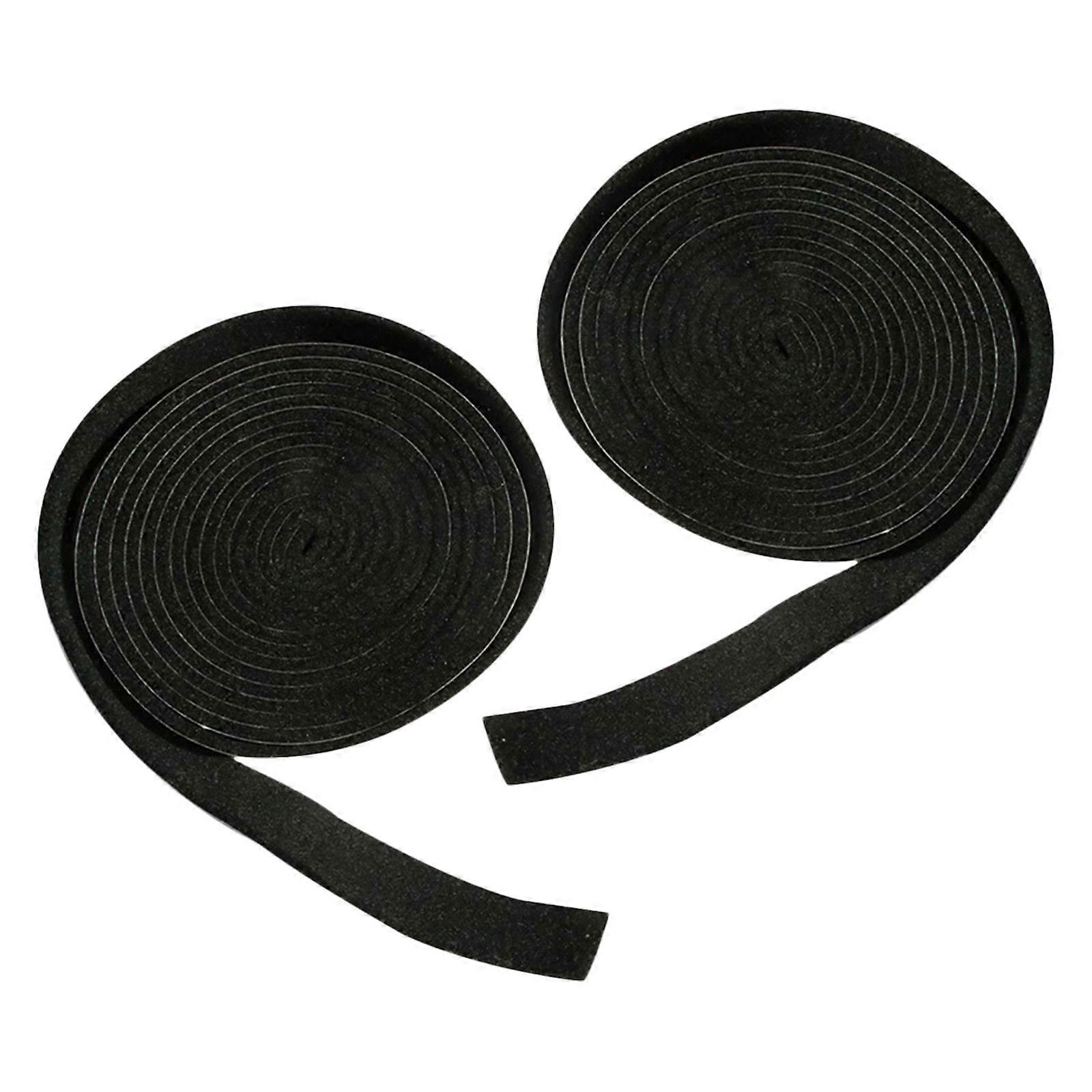 Sealing Strip Felt Strips for High Temperature Resistant 2Pcs Black