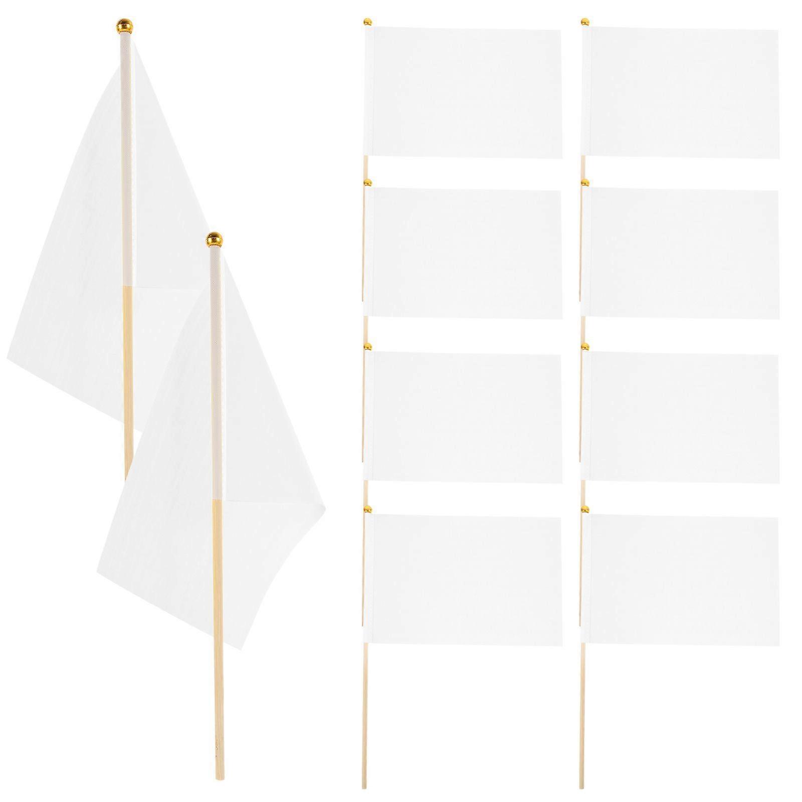 50pcs Small Handheld Flags Wear-resistant Mini Shaking Flags Garden Small Flags Polyester Small Flags