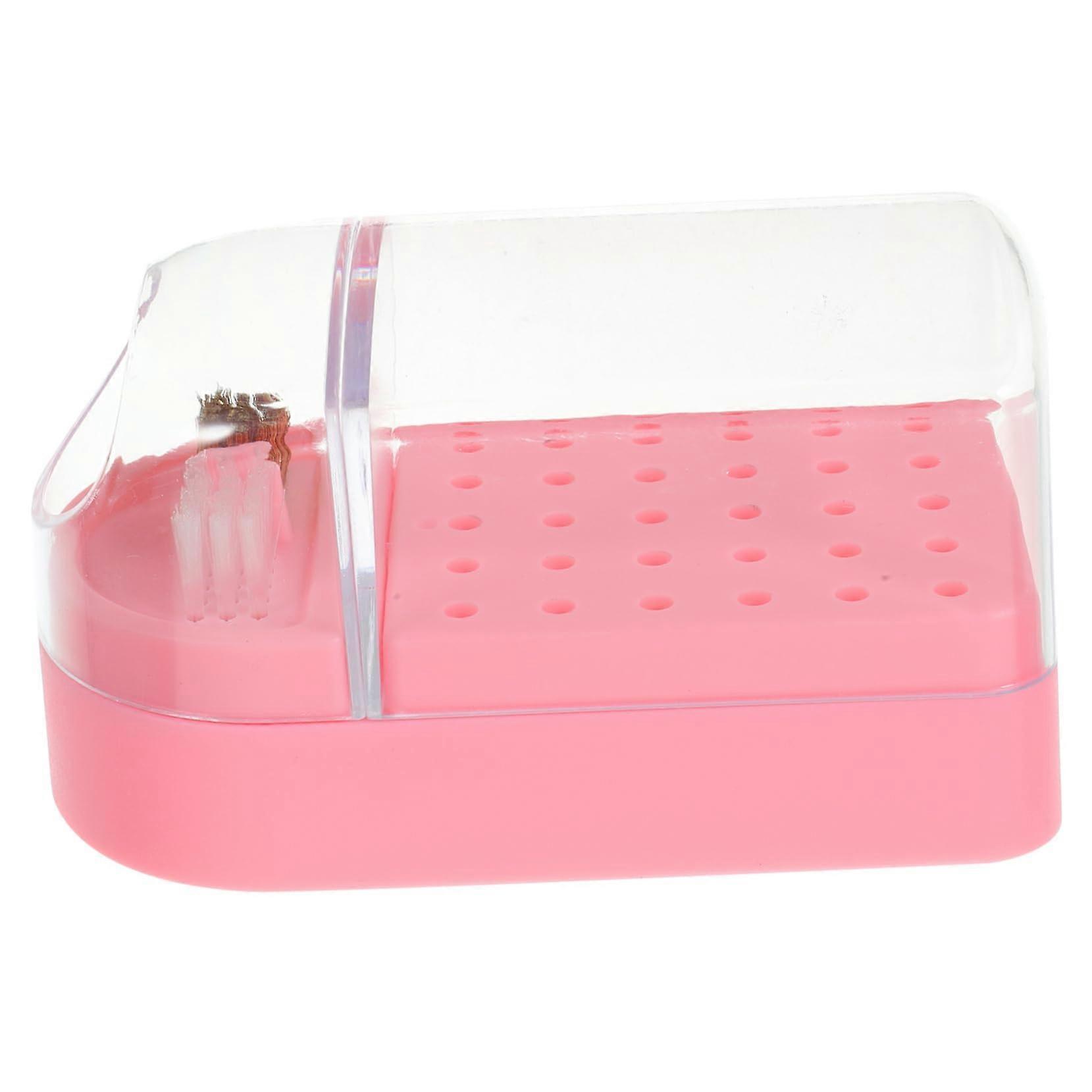 Nail Drill Bit Holder Organizer Case with Secure Grip and Quick Access for Professional Use