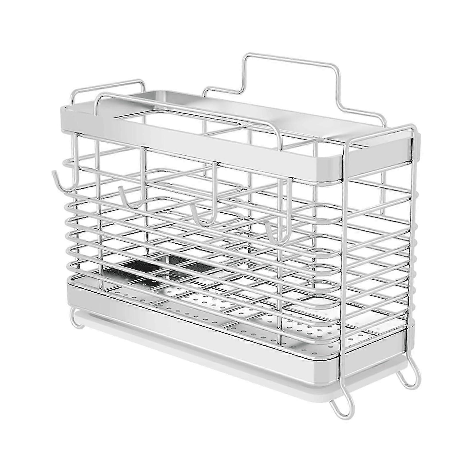 Stainless steel cutlery holders for desktop storage