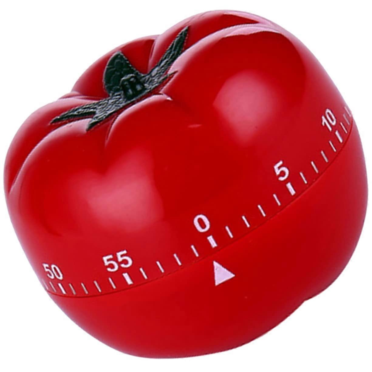 Tomato Shaped Kitchen Timer 60Minute Mechanical Wind Up Countdown for Cooking and Baking