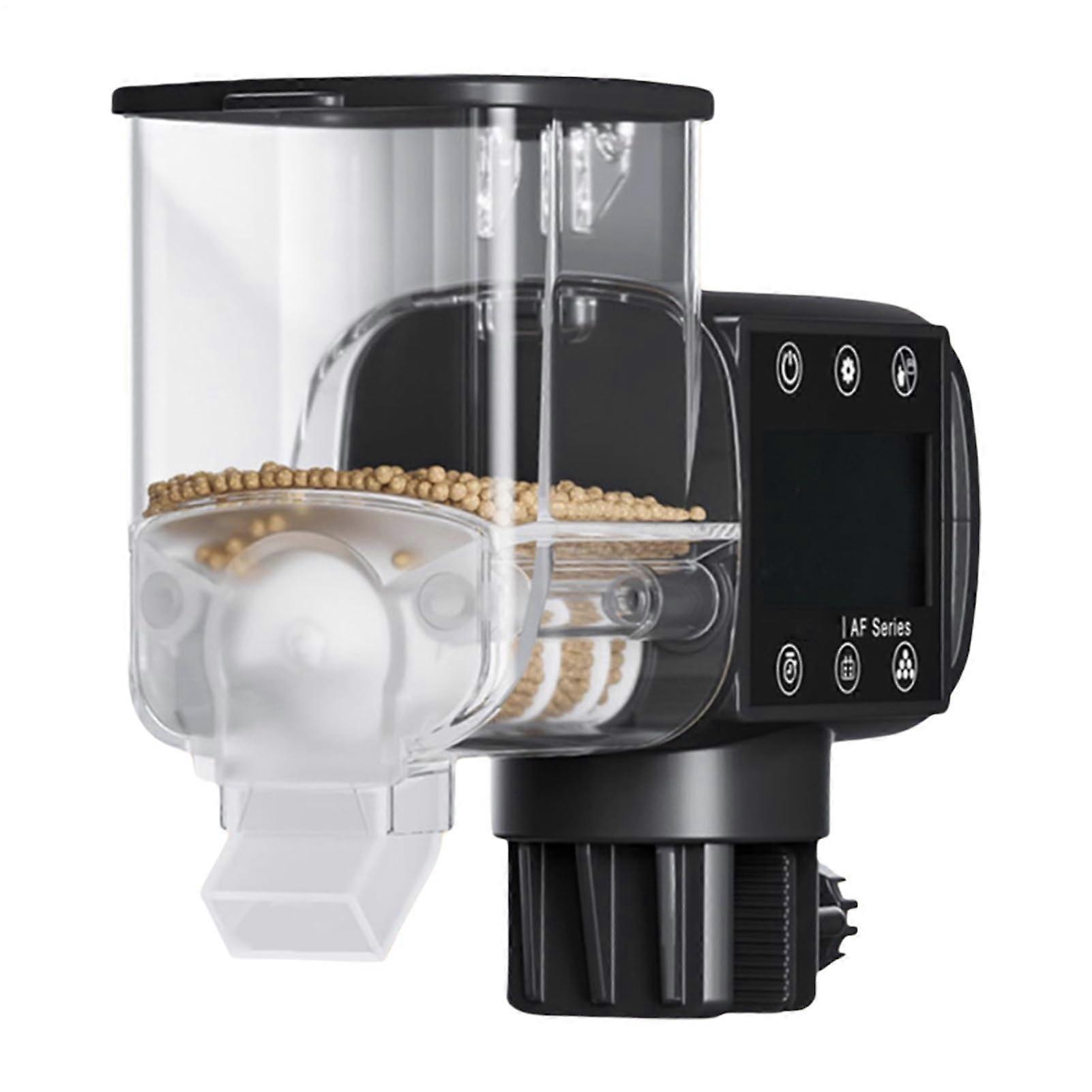 Automatic Fish Feeder with Timer, Battery Powered Smart Aquarium Feeder, Programmable Food Dispenser