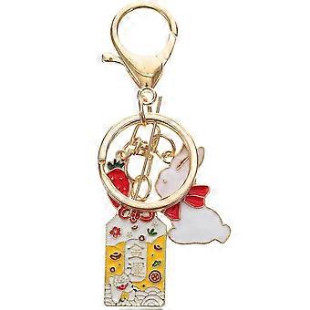 Creative Zinc Alloy Cartoon Keychain Pendant A Charming Hanging Key Ring