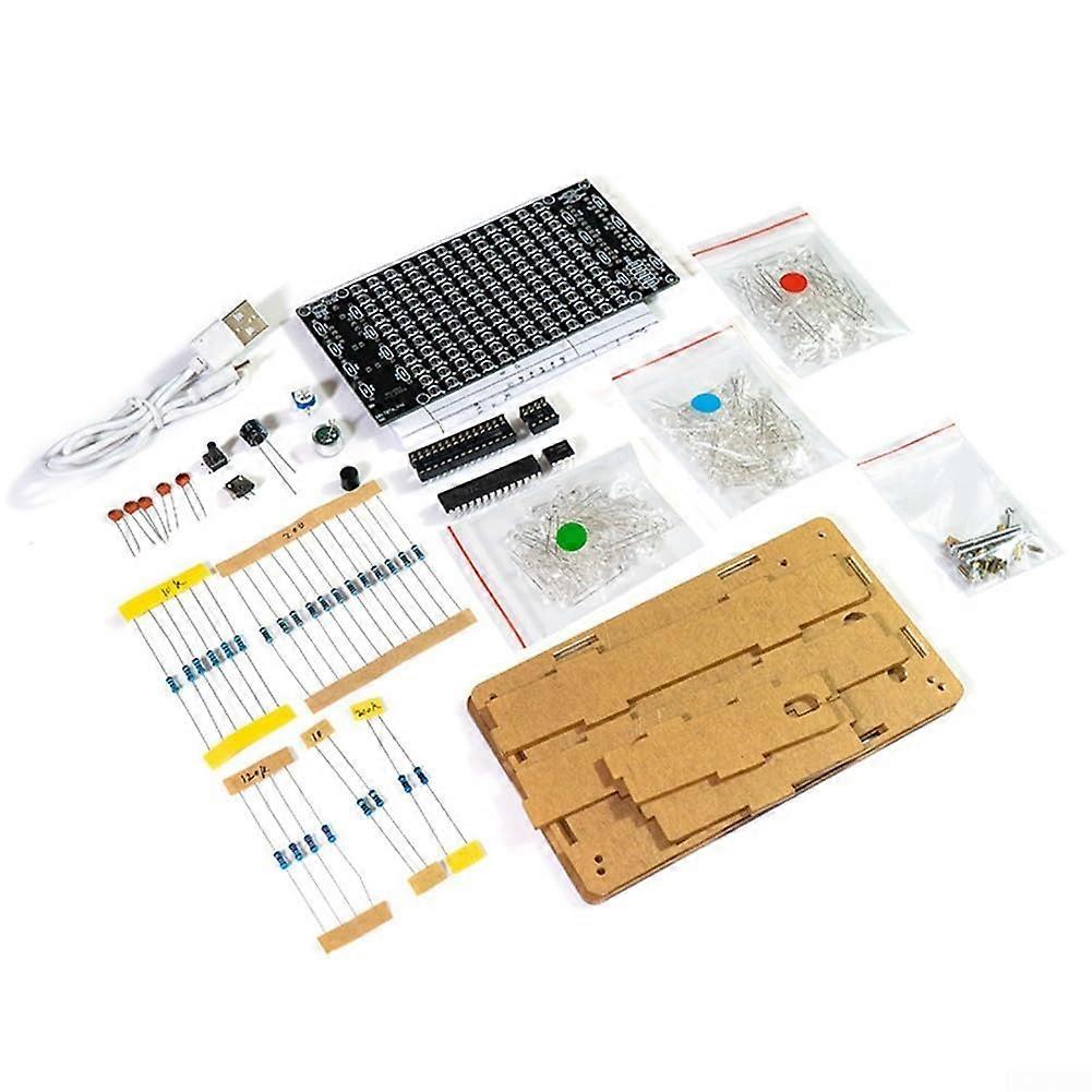 Voice Control DIY Kit with USB Power and Multicolor LED Lights with Enclosure