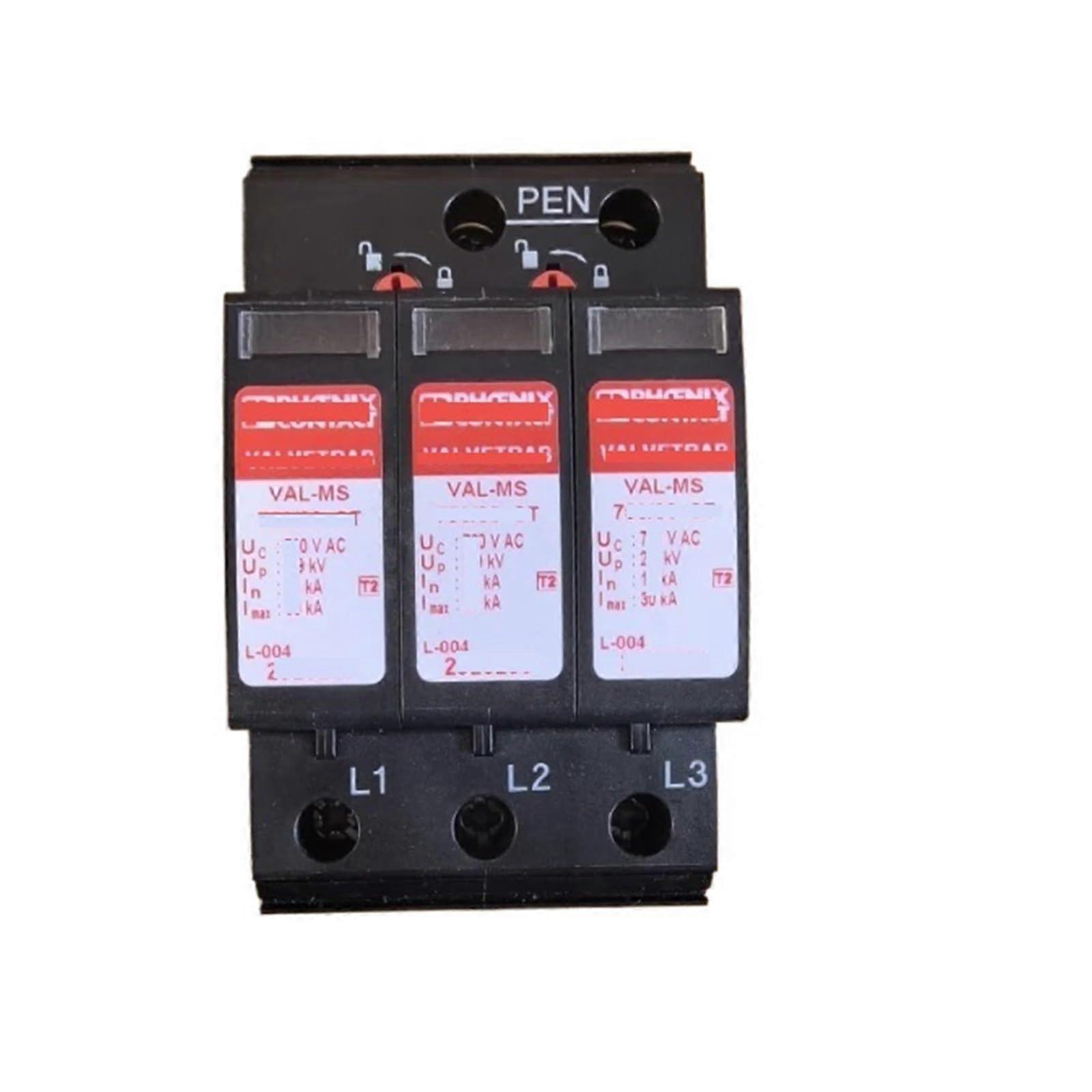 Surge Protector 750V ThreePhase with Visual Indicator PC Flame Retardant Long Service Life