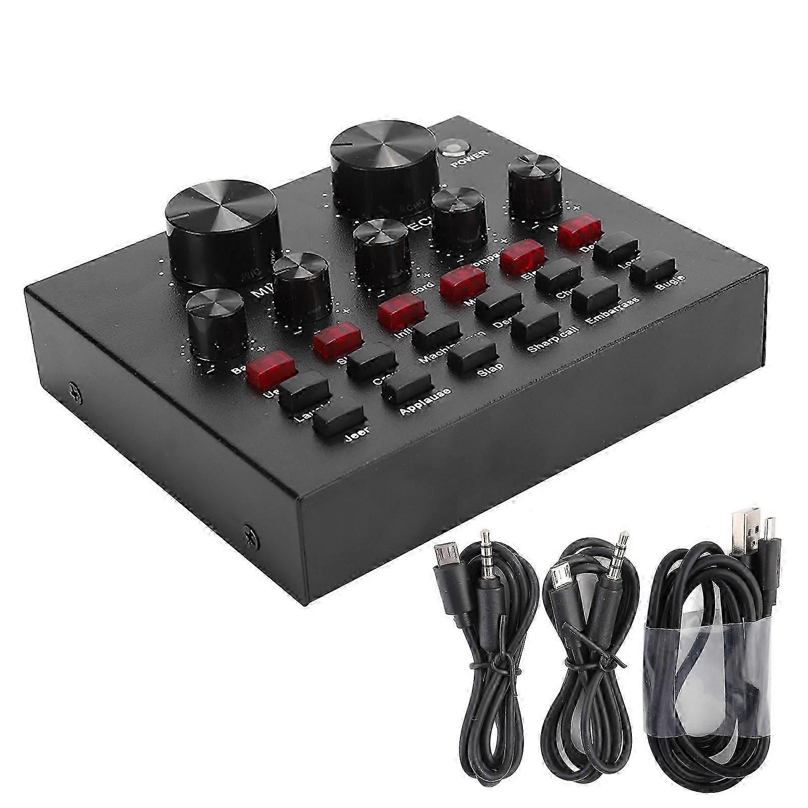 Audio External Usb Headset Microphone Mobile Computer Metal Sound Card Accessory