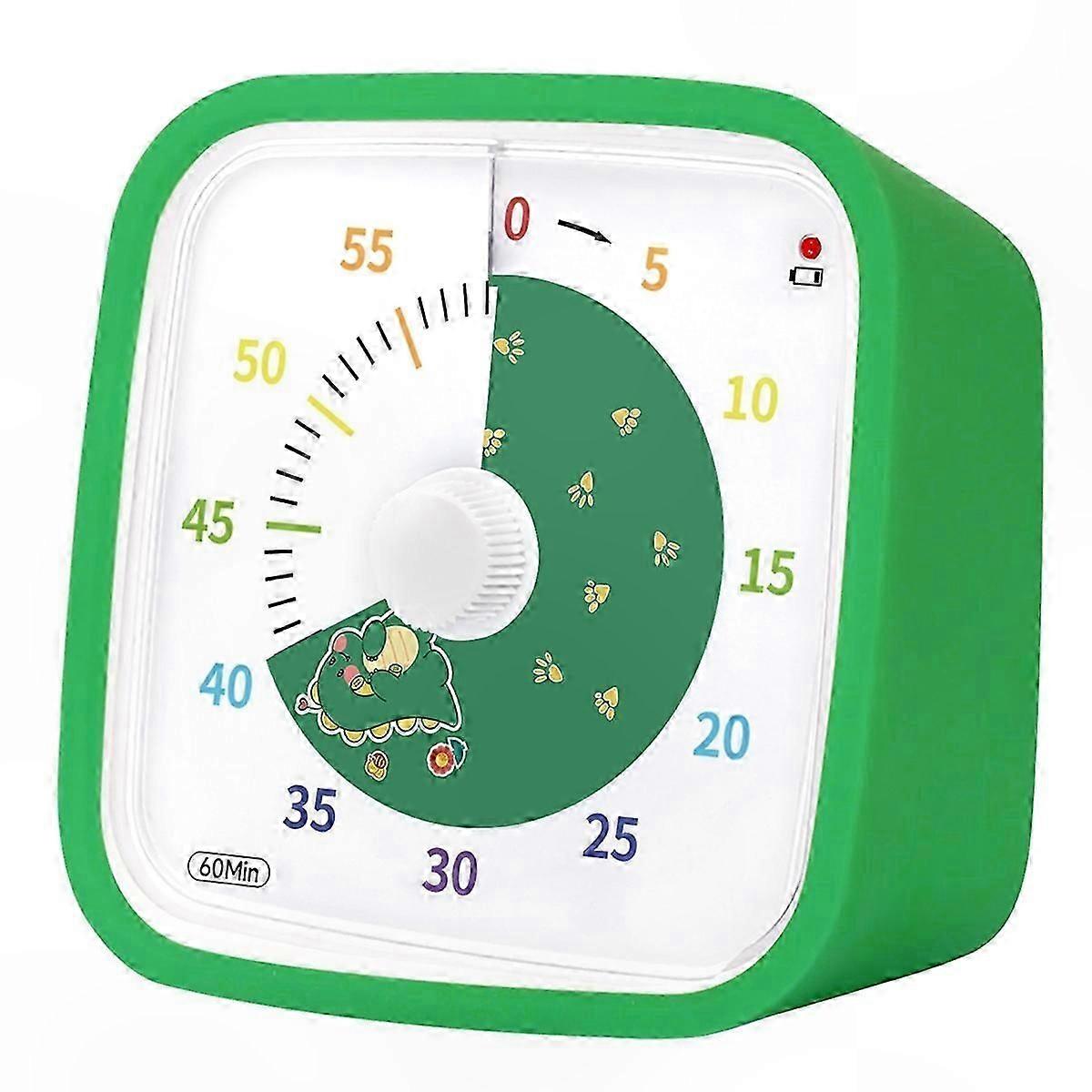 60 Minute Visual Countdown Timer with Patterns for Kids, Suitable for Kitchen, Shower, and Classroom Use