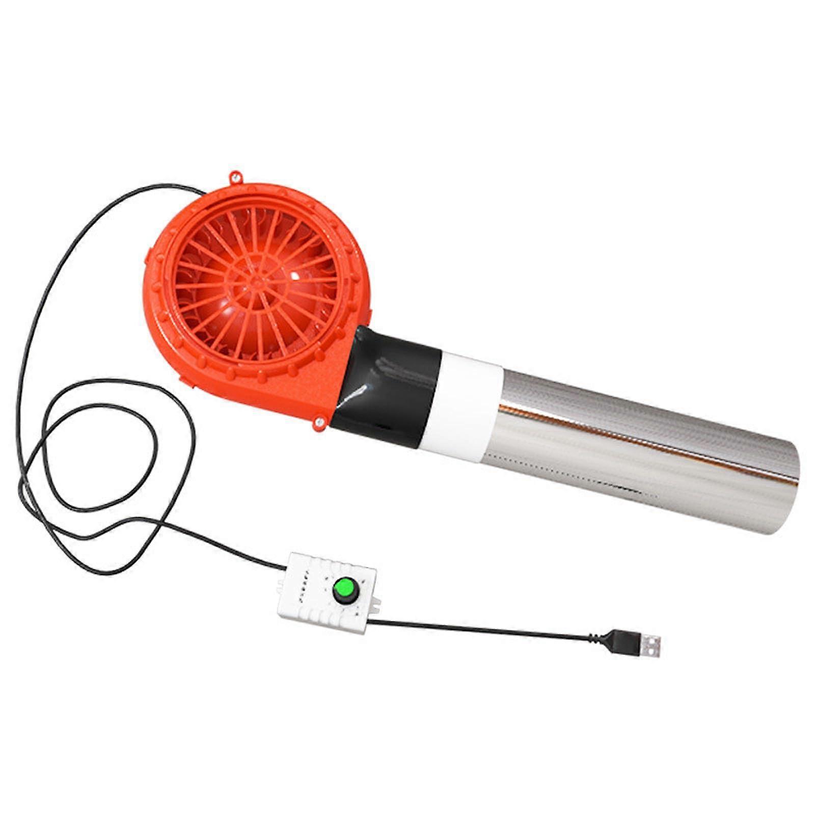 USB Powered BBQ Grill Blower Fan with Adjustable Speed for Quick Charcoal Ignition Camping Use