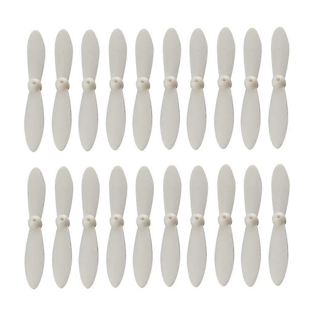 CX10 Drone Propellers 20pcs White Replacement Kit for NI Drone, Stable Flight and Easy Installation