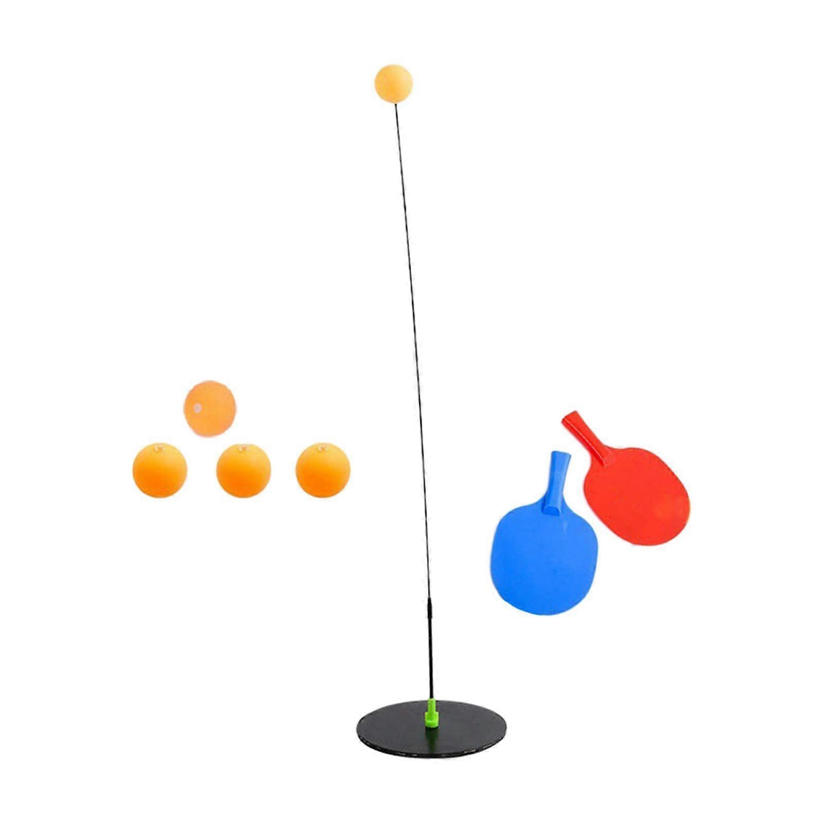 Kids Table Tennis Set with Adjustable Flexible Shaft, Complete Indoor Ping Pong Training Kit