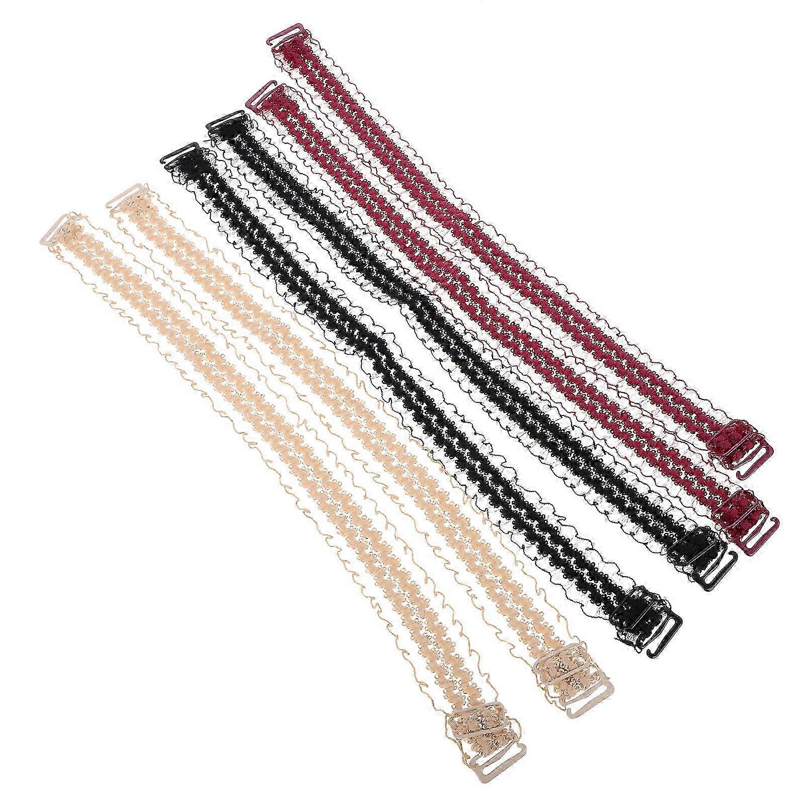 Bra Strap Holder Invisible Lace Strap Adjustable 3Pairs