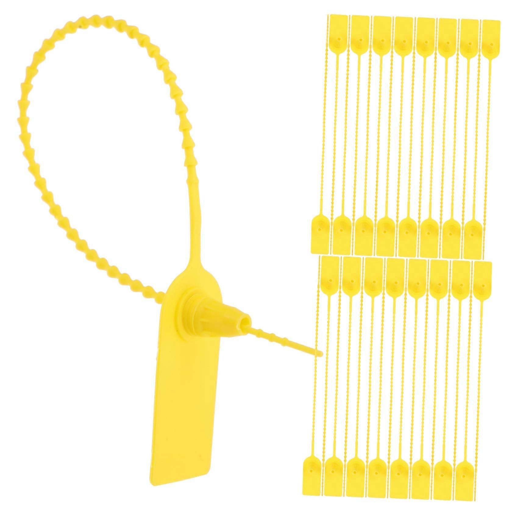 Tamper Proof Zip Ties 100pcs Tamper Evident Seal Tags Self Locking One Time Use for Trucks Parcels