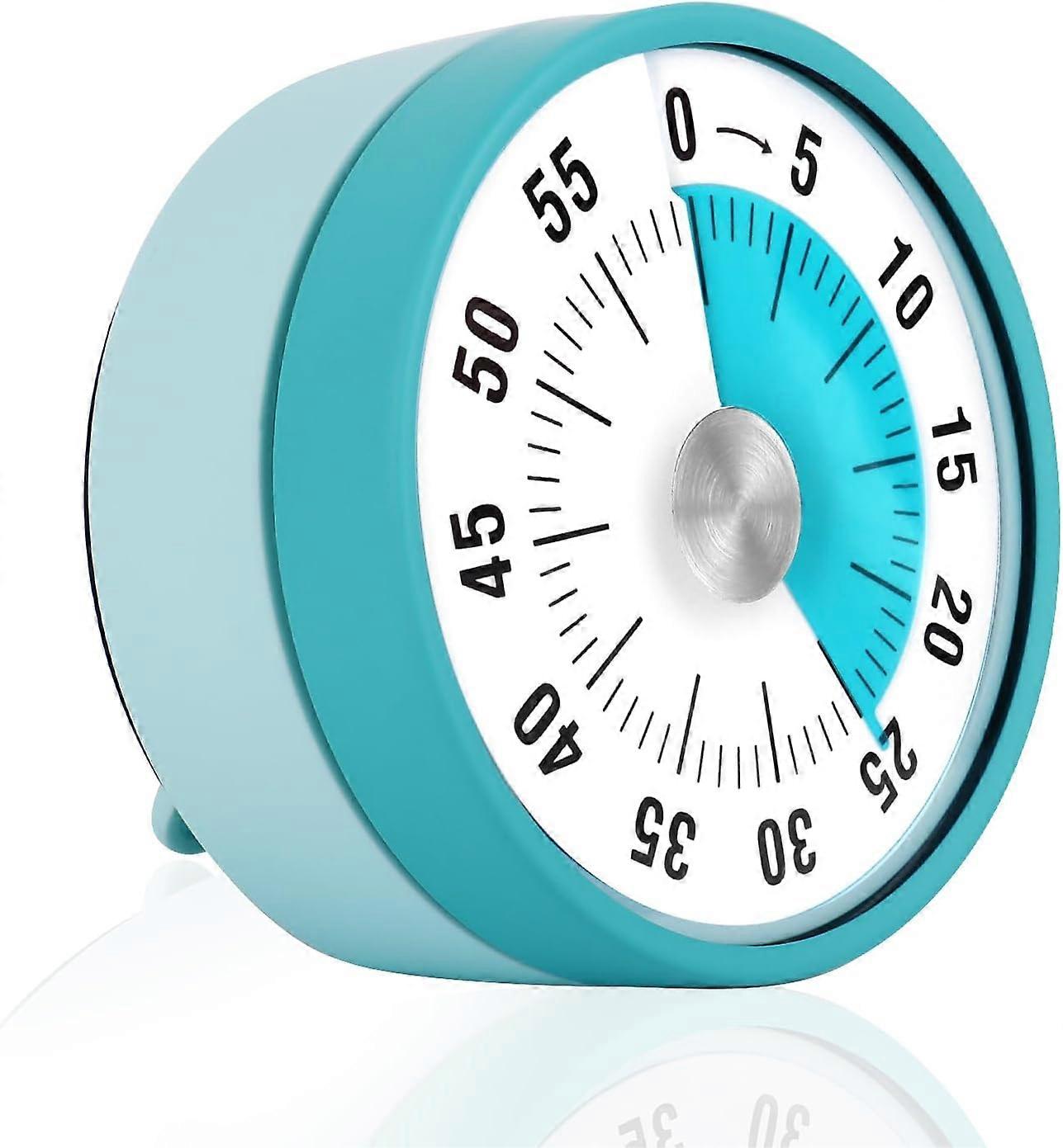 Visual Timer, 60 Minute Mechanical Countdown Visual Timer for Kids with Foldable Stand, Magnetic Kitchen Visual Timer, Portable Hourglass Timer for