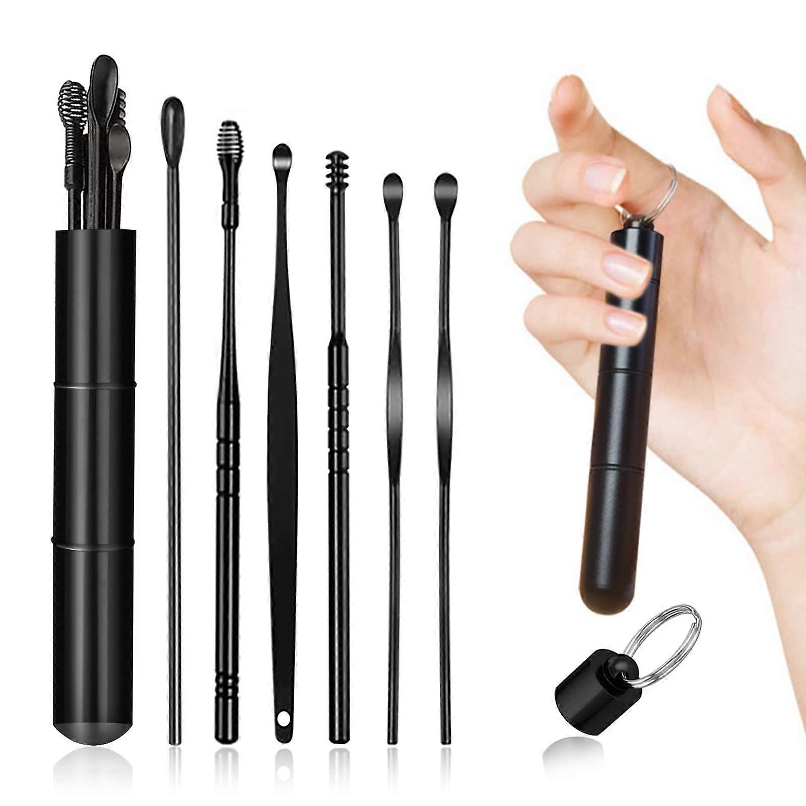 Ear Wax Removal Tool, Stainless Steel Ear Pick Set with Multiple Tip Styles and Storage Case