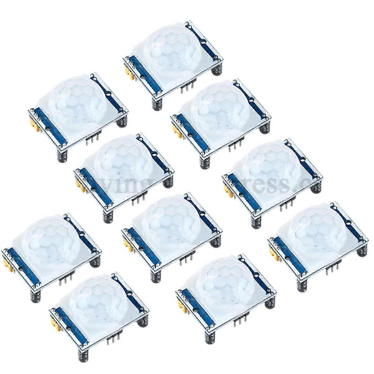 10Pcs HCSR501 PIR Motion Sensor Module Adjustable Infrared Detector for DIY Kits and Projects