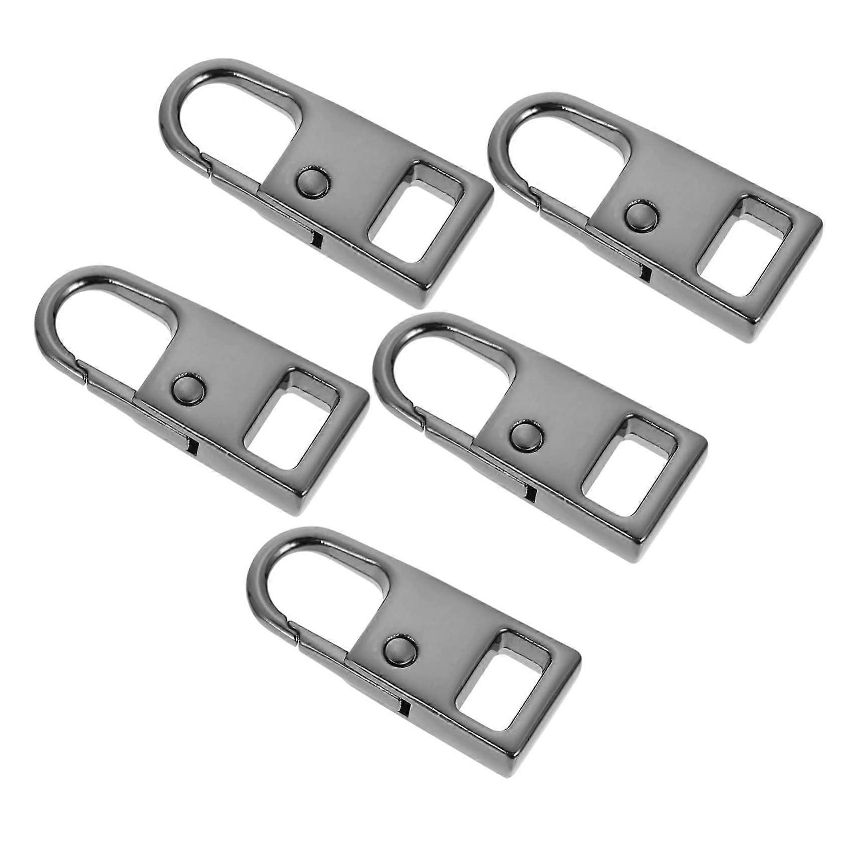 Zipper Pull Replacement Kit with 5pcs Easy Install Pull Tabs for Bags Jackets Luggage and Coats