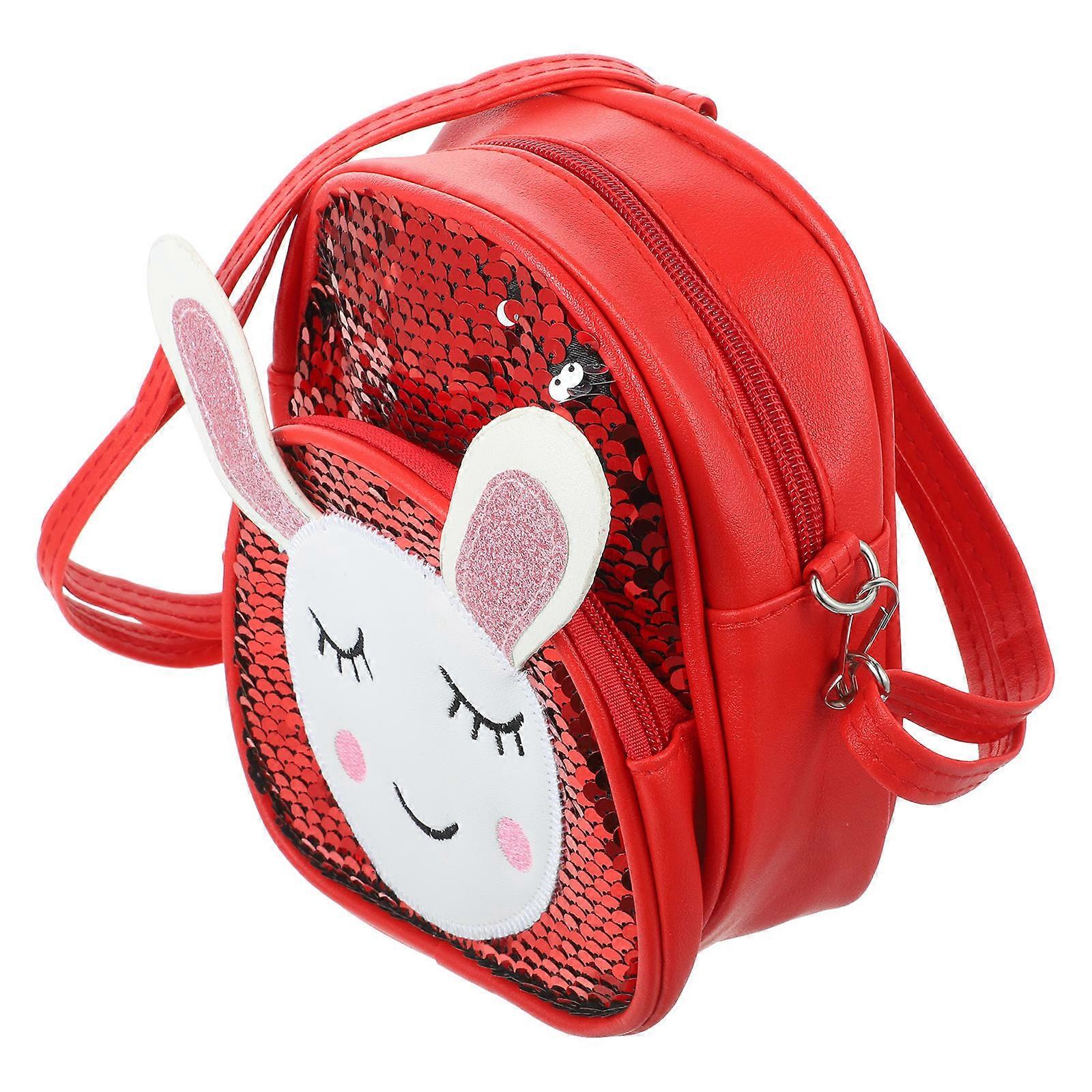 Children Backpack Fashion Sequin Rabbit Backpack for Storage Use