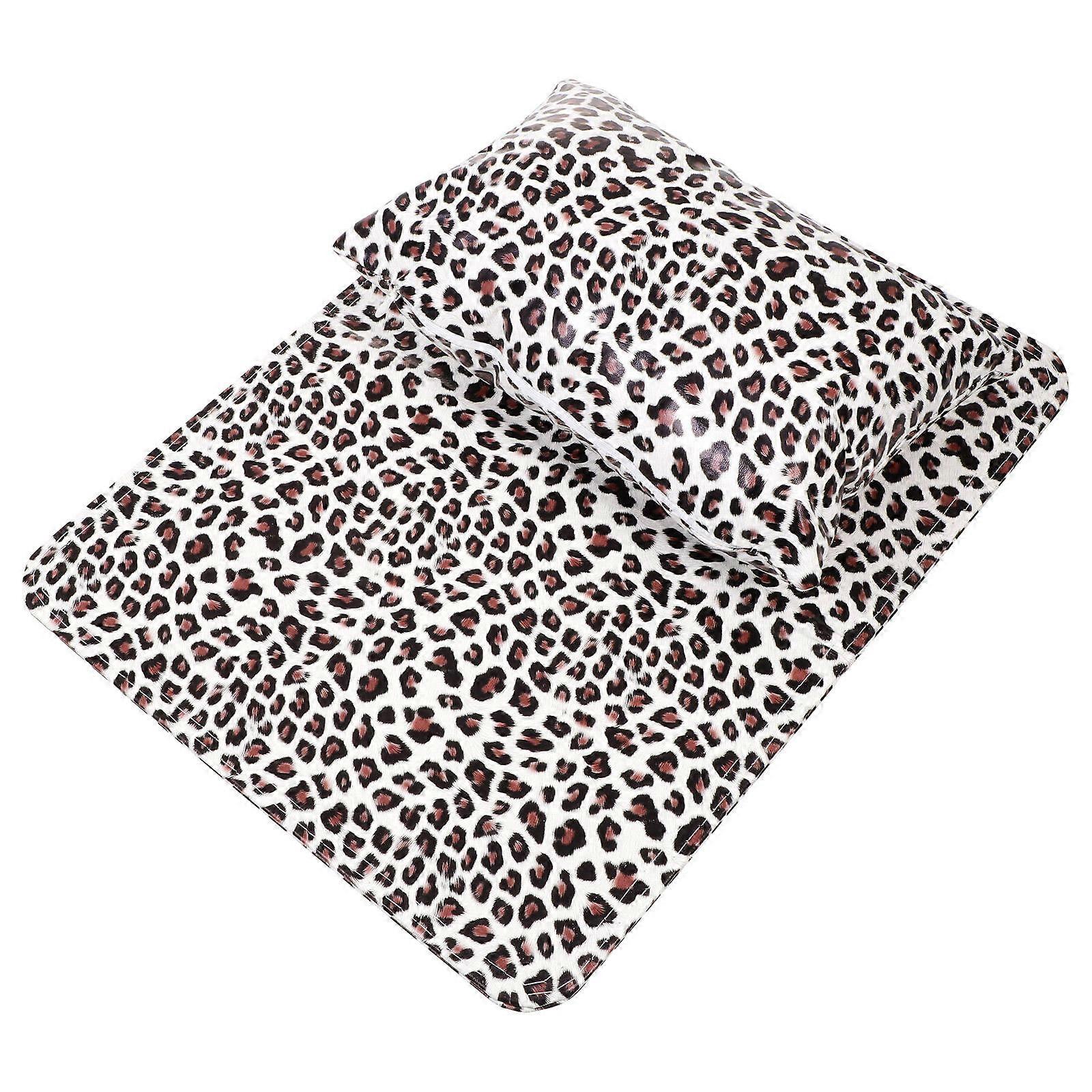 Hand Pillow Nail Art for Manicure Support 1Set Leopard Pattern Included