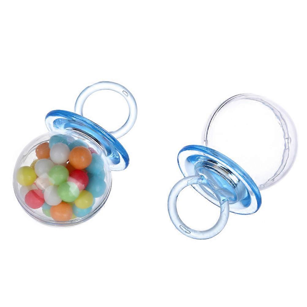 Pacifier Candy Boxes Plastic Candy Boxes for Storage 12Pcs Blue