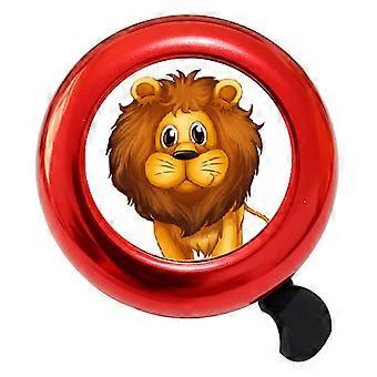 Campanello per bicicletta per bambini con allarme forte e chiaro, simpatico leone dei cartoni animati, lega di alluminio antiruggine