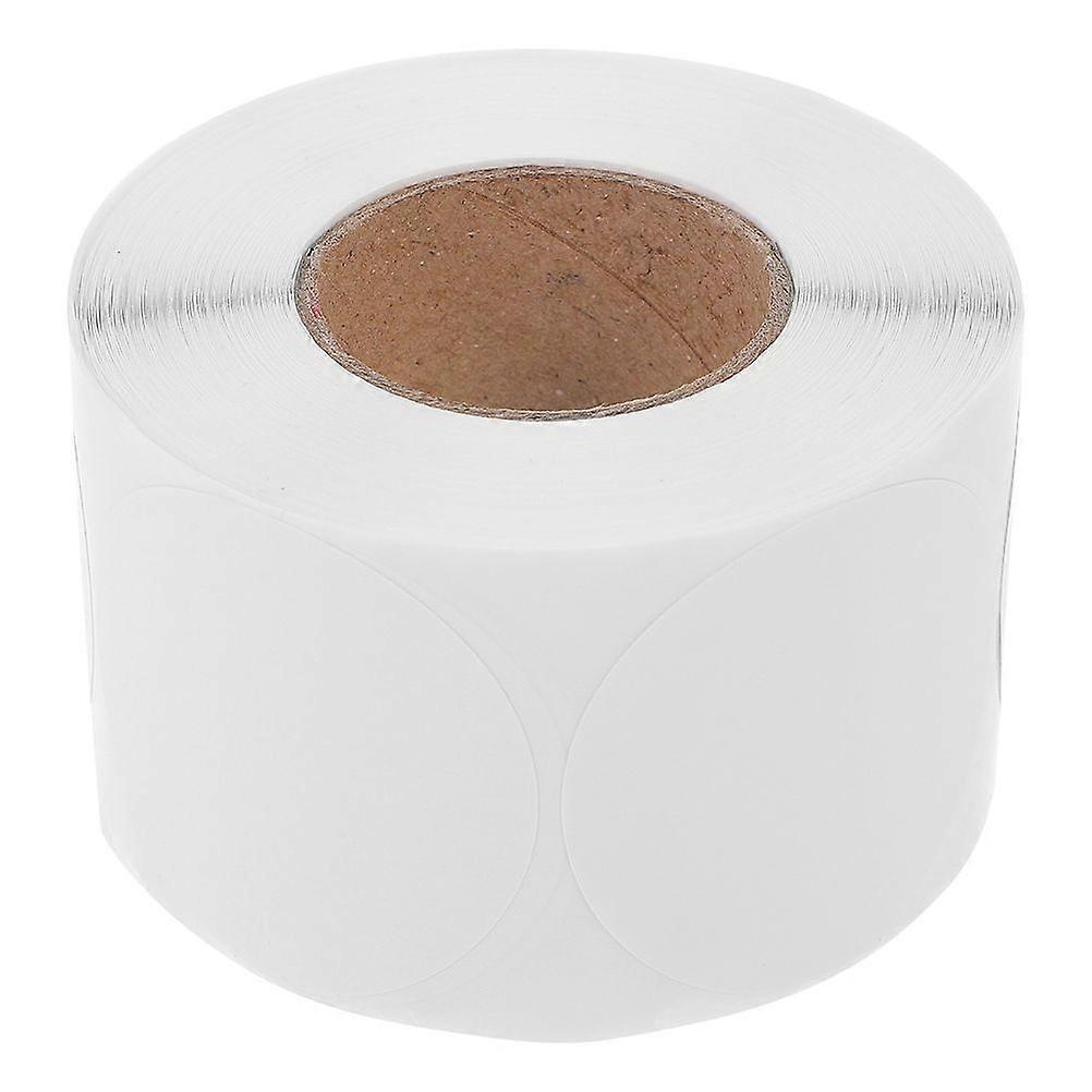 500pcs Code Dot Stickers: White Color Coding Label Round Blank Stickers Removable Writable Circle Adhesive Labels For Marking Organizing Packaging