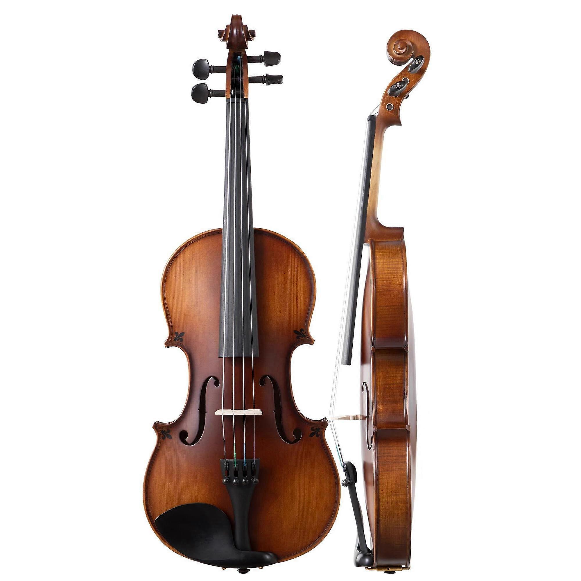 Beginner Full Size Violin Handcrafted Spruce  Maple Back with Case Bow and Accessories