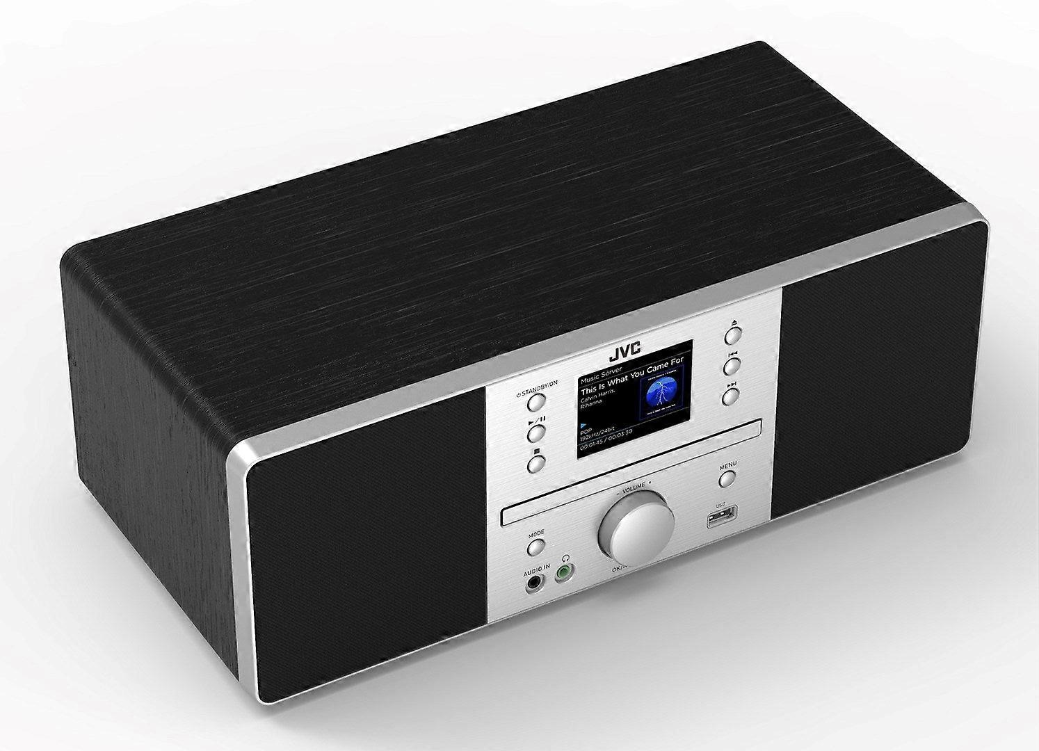 Jvc RD-e874b Tower Bluetooth 20 W Svart, Silver