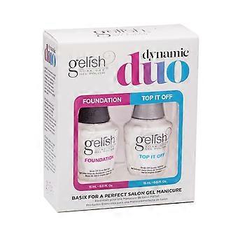 Duo Dinâmico - Base e Selante em Gel, Acabamento de Longa Duração e Alto Brilho para Manicures em Gel, Secagem Rápida em Luz LED/UV, Sem Lascas, S