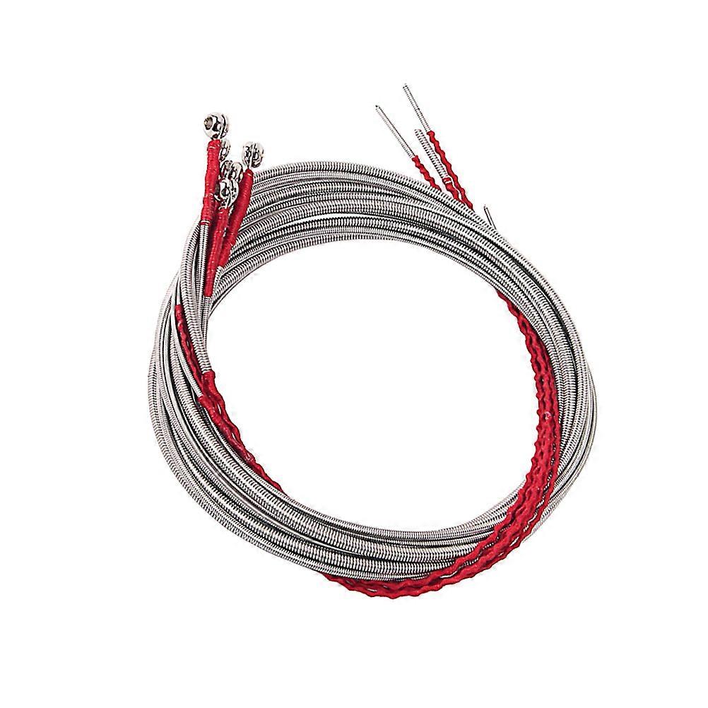 Bass Replacement String 5Pcs Metal Strings for 5 String Bass Silver