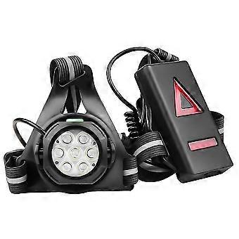 Biking Night Running Lights compatible with Outdoor LED Chest Front Red Warning USB Rechargeable IPX4 Waterproof