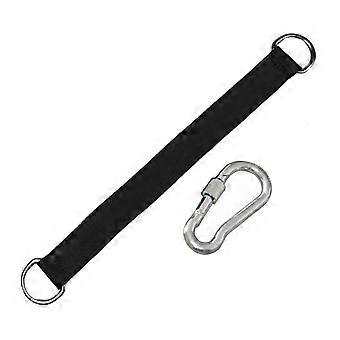 Boomschommelriem met metalen ring ophangtouw met karabijnhaak Heavy Duty swingverbindingsriem voor boomschommels voor buiten