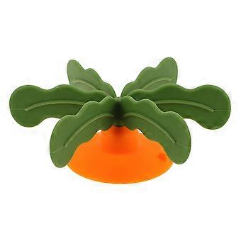 Bol d’alimentation lente pour chien Insert de mangeoire en silicone en spirale pour animaux de compagnie pour ralentir l’alimentation pour les chiens de grande, moyenne petite race (vert et orange)