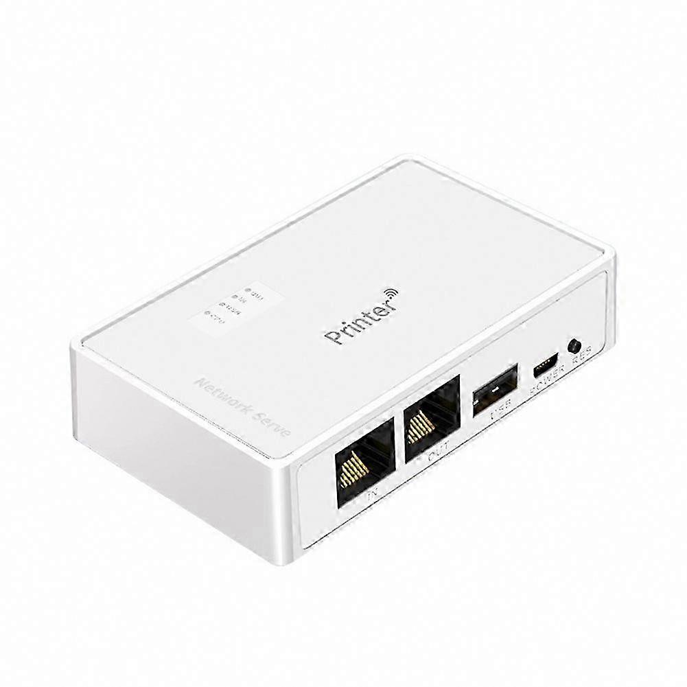 USB Wireless Printer Server, RJ45 Network Print Server for USB Printer Sharing & Computer Sharing