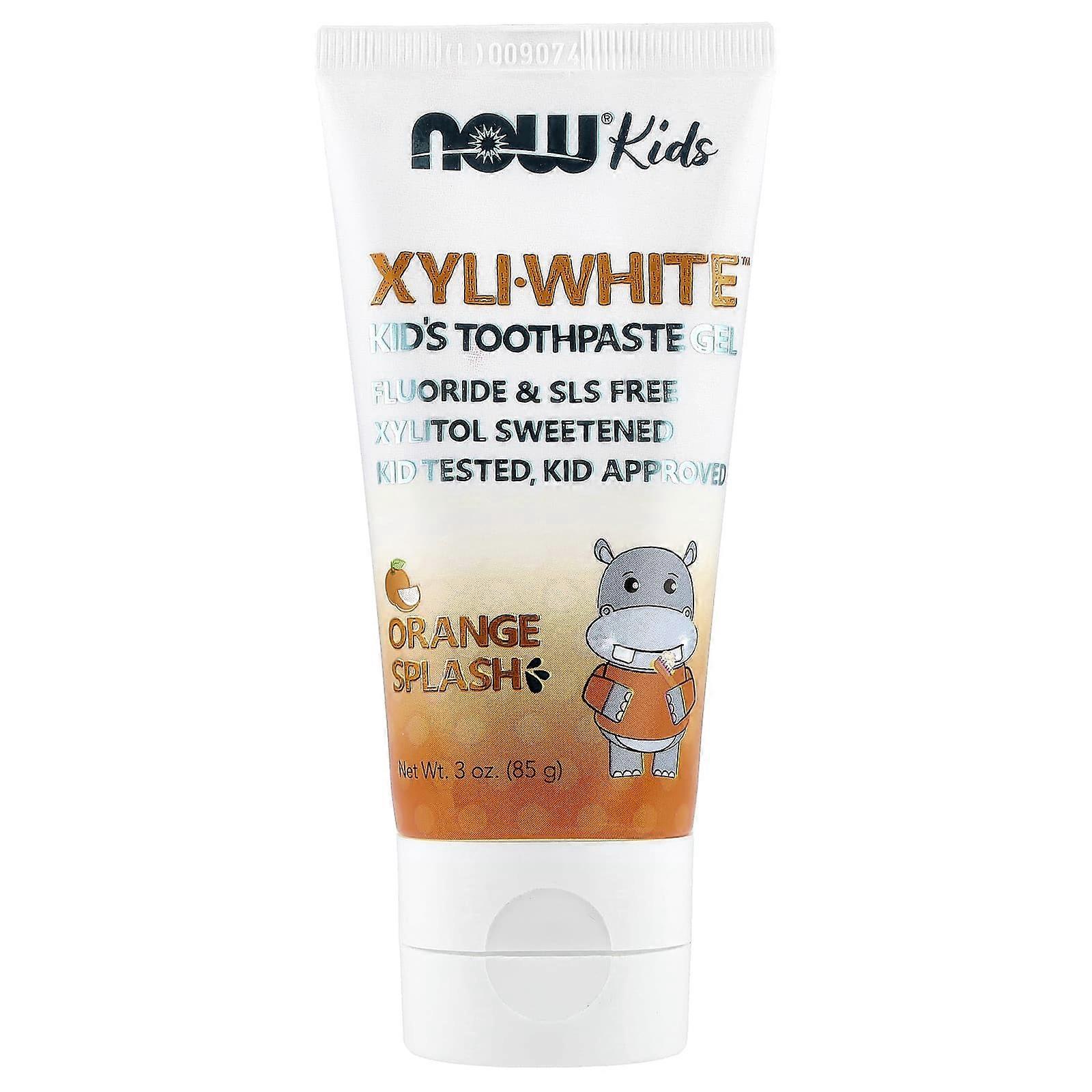 NOW Foods, Xyli-White™, Kids Toothpaste Gel, Orange Splash, 3 oz (85 g), 6-Pack