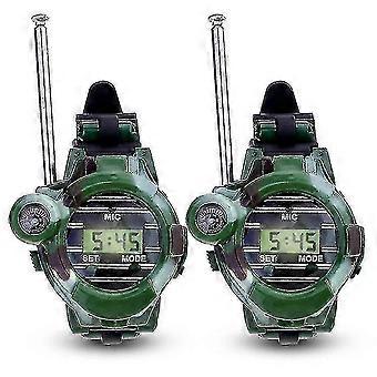 2 Stück Walkie Talkie Spielzeug für Kind Elektronische Spiele Simulation Digital Watch Intercom Pretend Play