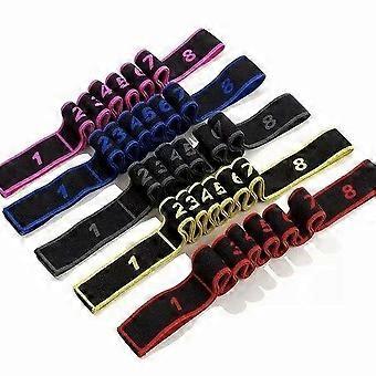 5-Piece Yoga Resistance Band Set with 8 Adjustable Levels for Flexibility, Stretching & Muscle Toning
