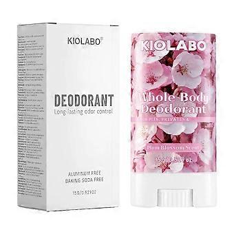 KIOLABO Whole Body Deodorant Stick - 72h Freshness & Plum Blossom Scent