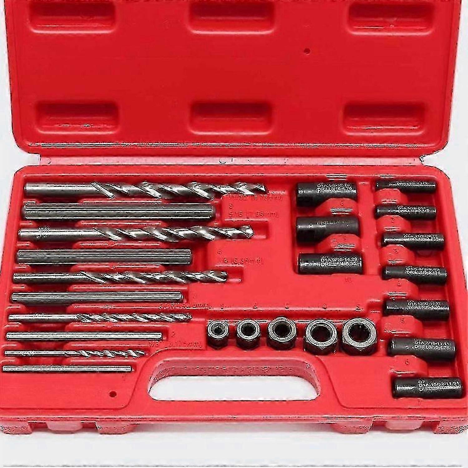 screw Extractor Box Studs Broken Bolts 25-piece Set Left Extractor Workshop Tools