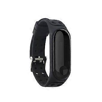 Black Silicone Watch Band 1Pcs Wristband Accessory for Smartwatch Use