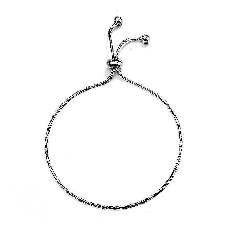 Silver Bracelet Sterling Silver Ball Adjustable Bracelet