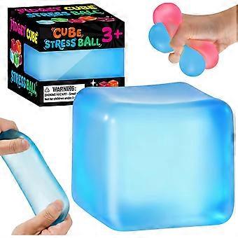 Stress Cube Squishy Fidget Toys, Slow Rising Ice Cube Sensory Stress Balls for Kids Adults Anxiety Relief Squeeze Toy for Classroom Prizes Party Favo