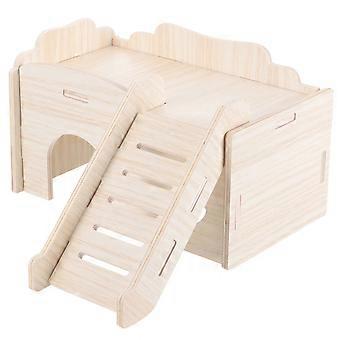 Hamster Toys Wooden Hamster Hideout for Climbing Ladder 5Pcs Pack