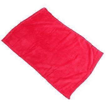 Fleece Pet Blanket for Warming Use Solid Color Cozy Flannel