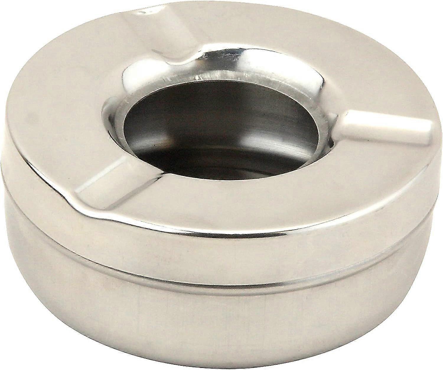SS Ashtray Windproof RND   -Yx