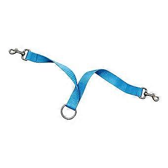 Horse Training Strap for Routine Guiding, Nylon Webbing with Double Snap Clips and Center Loop for Stable Use Tasks  Sky Blue