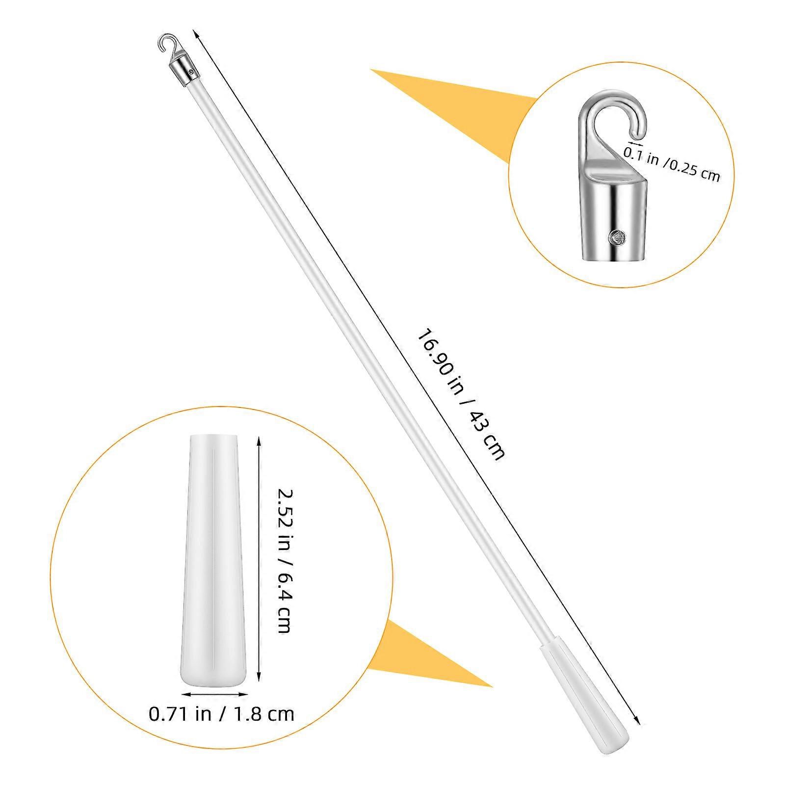 2pcs Shutter Rod Pull Rods Shutter Adjustable Rods Drapery Wand Curtain Pull Rods