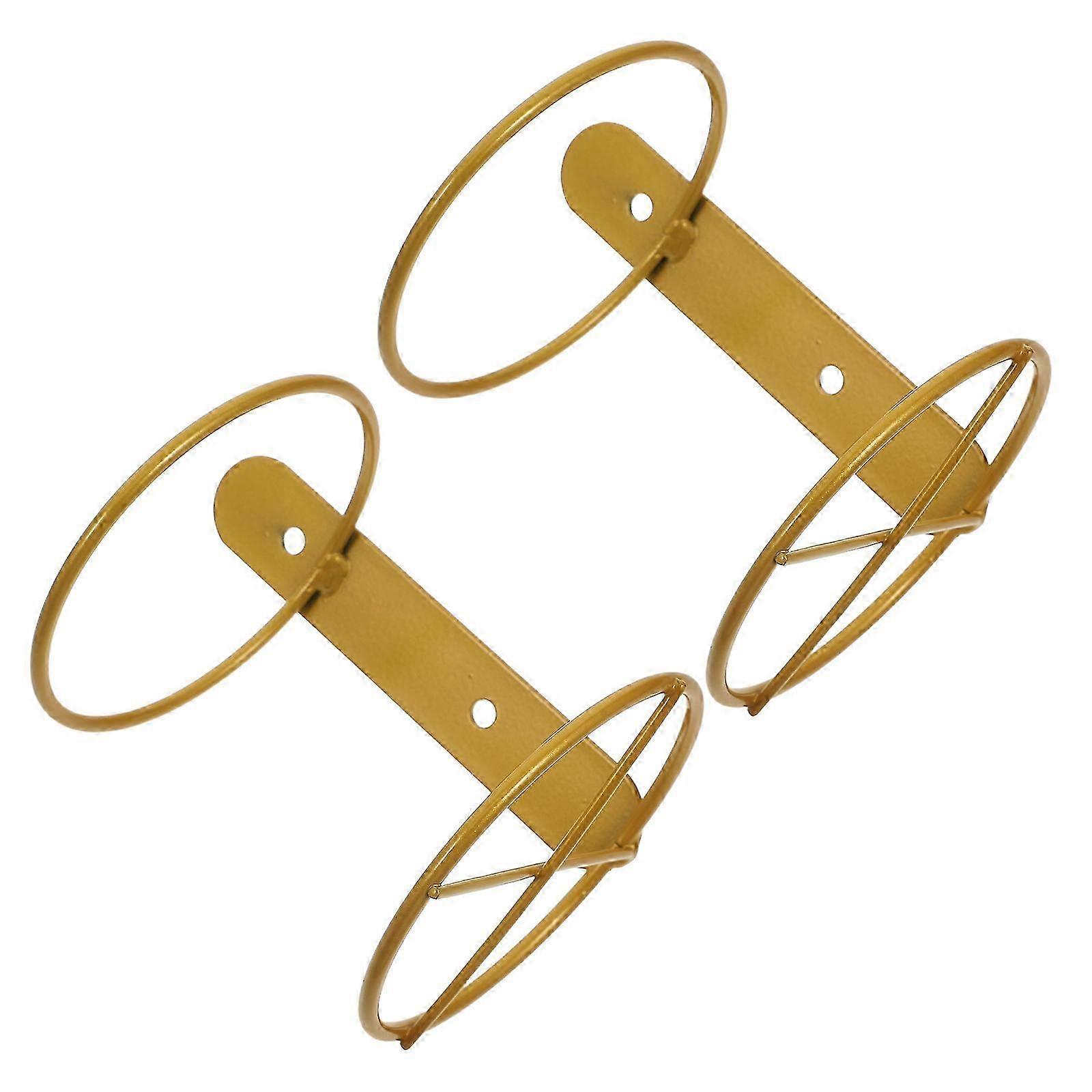 Wall Mounted Wine Holder Iron Wine Rack Storage 2Pcs Set