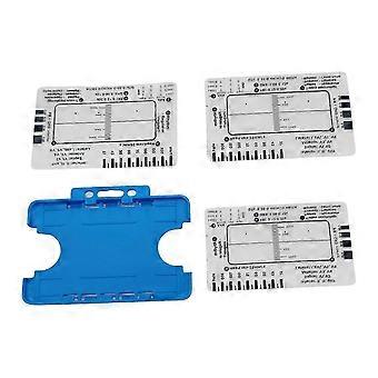 Régua de ECG de 7 etapas, compatível com interpretação de ECG/EKG, régua guia de referência de ECG, ferramenta de medição com paquímetro para ECG.