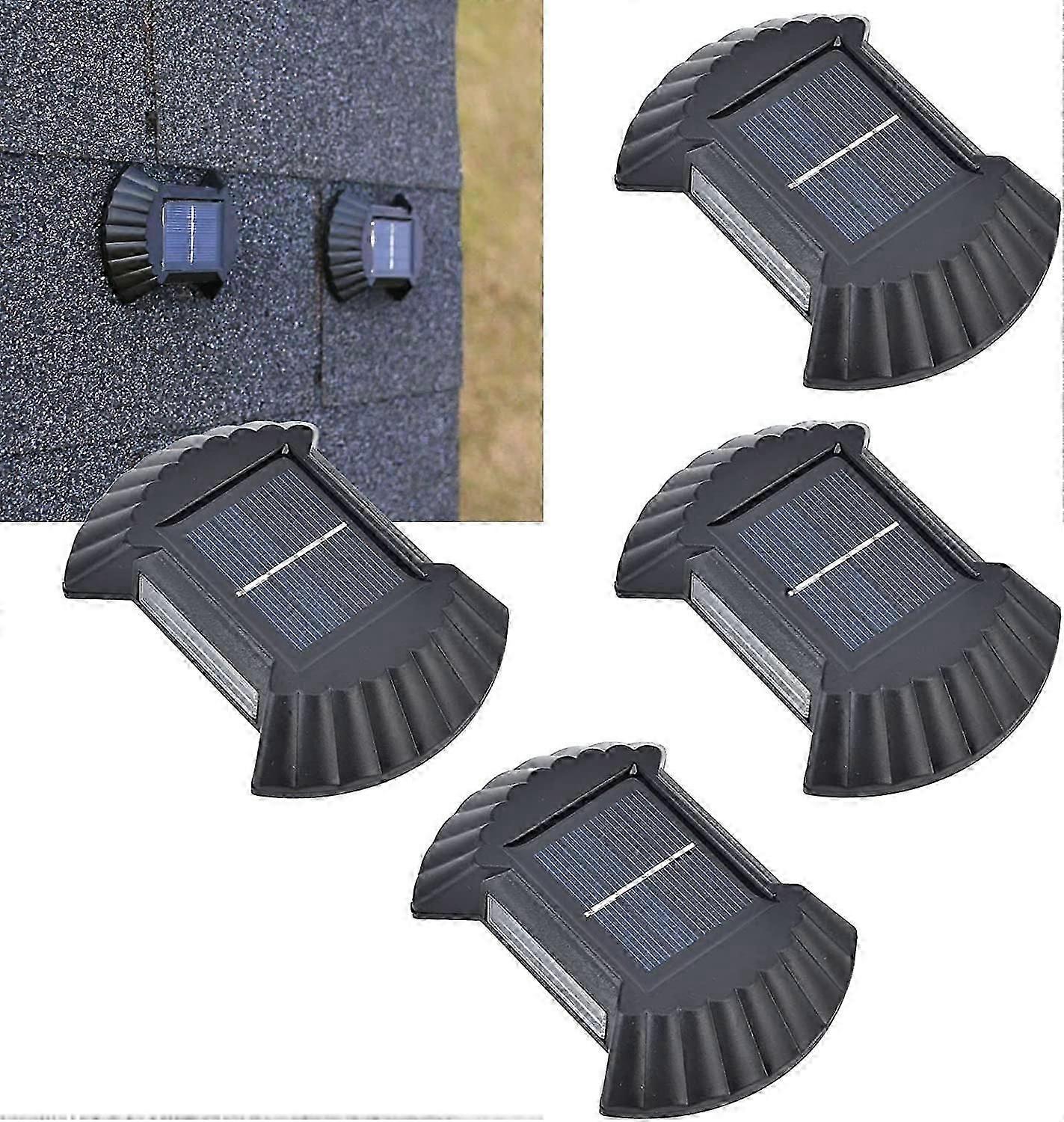 4 Pcs Multifunctional Waterproof Solar Wall Light LED Solar Wall Light