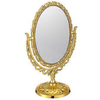 Makeup Mirror Desktop Mirror Vintage Style Makeup Mirror Double Sided Vanity Mirror